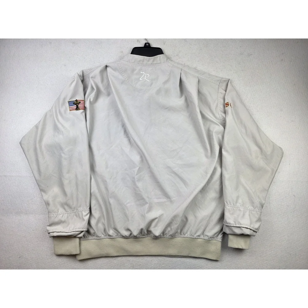 Oakland Hills Ryder Cup USA Zero Restriction 1/4 Zip Beige Pullver Jacket Size L